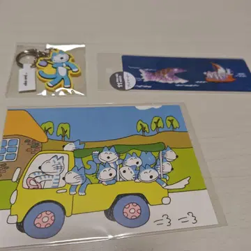 11마리 고양이 바바 노보루 키링 엽서 북마커 책갈피