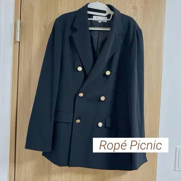 새상품 로페피크닉 테일러 자켓 네이비 40