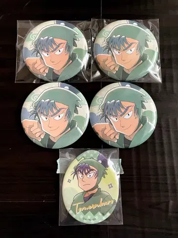 닌타마 캔뱃지 식만류삼랑 4개 에그 캔뱃지 세가 럭키 쿠지