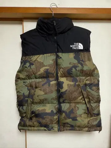 THE NORTH FACE 카모플라쥬 다운 베스트 XL