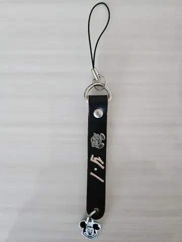 미키마우스 가죽 스트랩 2005년산 디즈니랜드 레트로 새상품