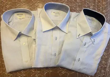 오리히카 와이셔츠 L 41-85 블루 계열 미사용 비즈니스 셔츠 3장
