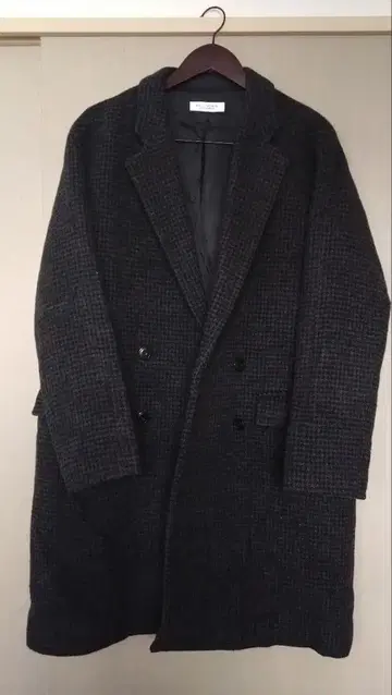 새상품급 BEAUTY&YOUTH 체스터 코트 L 다크 그레이 두꺼운 원단