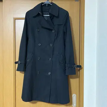 트렌치코트 여성용 블랙