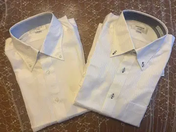 오리히카 와이셔츠 L 41-85 화이트 계열 미사용 비즈니스 셔츠 2장