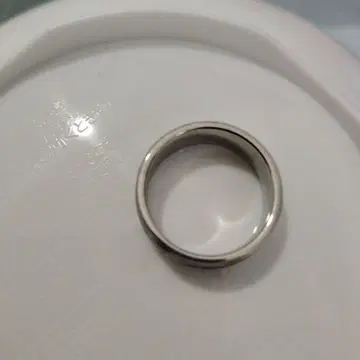 조각 디자인 실버 블랙링