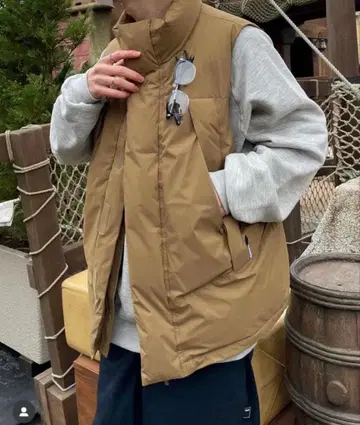 daiwa pier39 다운 베스트 베이지