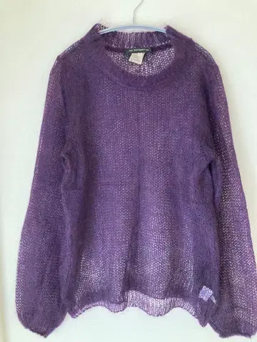 ANN DEMEULEMEESTER [본인기] 시어 로게이지 모헤어 스웨터