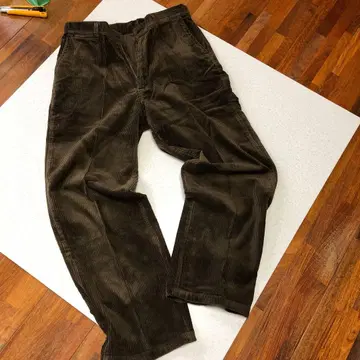 코듀로이 팬츠 다크 브라운 구제 의류 90s