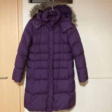 UNIQLO 다운 코트 롱 기장 XL 보라색