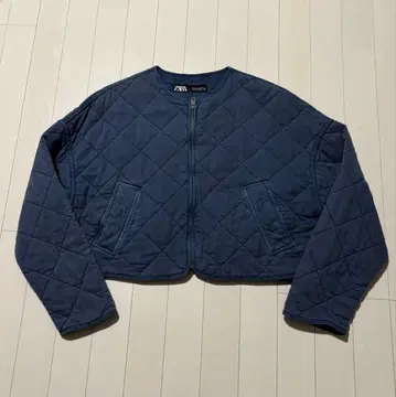 ZARA 네이비 퀼팅 자켓 SALE