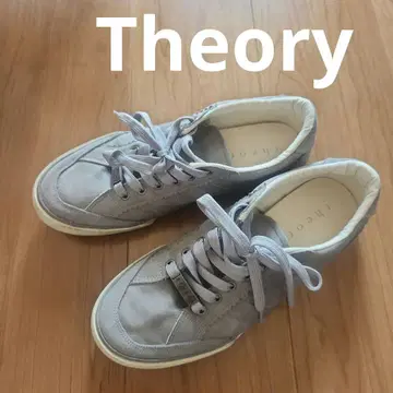 [ 새상품급 ] Theory 띠어리 남성용 가죽 스니커즈 사이즈 7