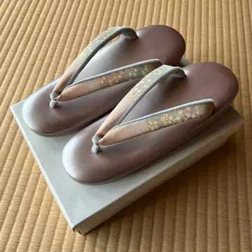 연분홍 조리 꽃무늬 하나오 23cm