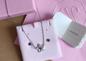 스와로브스키 스타 목걸이 귀걸이 세트