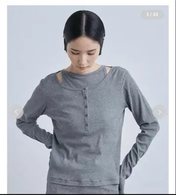 MIESROHE 시어 레이어드 TOPS