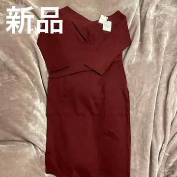 새상품 로얄 파티 원피스 보르도