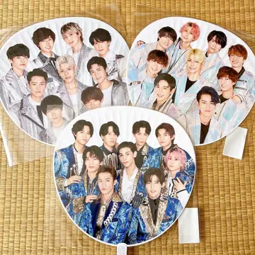 SnowMan 집합 부채 묶음 판매