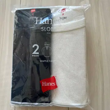 HANES/헤인즈 SLOBE 별주 WAFFLE 2팩 티셔츠