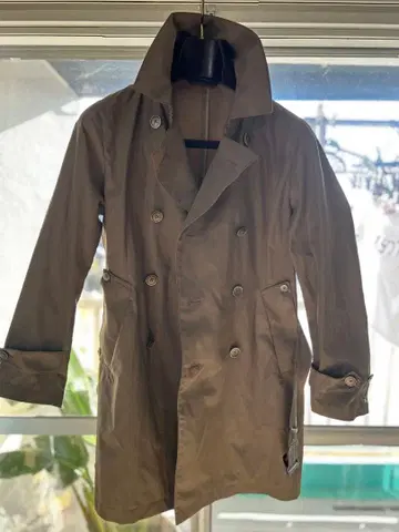 blazer's bank.com 베이지 더블 브레스트 트렌치코트