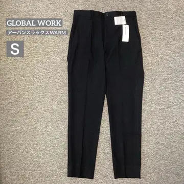 택 포함 새상품 글로벌 워크 어반 슬랙스 WARM 블랙 S