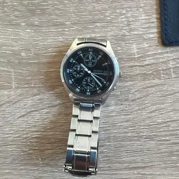 세이코 크로노그래프 블랙 손목시계