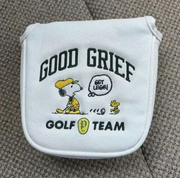 퍼터 커버 화이트 스누피 말렛형 골프