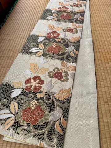 순수 실크 후쿠로 오비