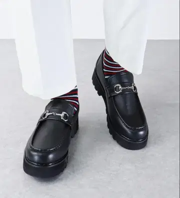 비트 로퍼 블랙 4cm 힐 사이즈 25.5cm