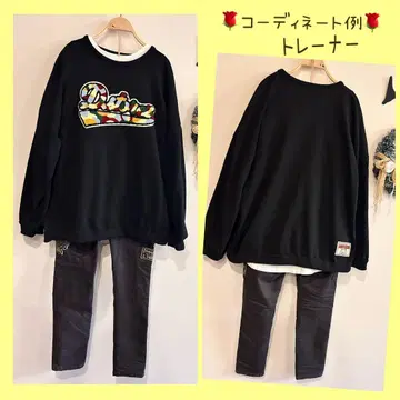드럭 스토어즈 사가라 자수 로고 와펜 튜닉 트레이닝복