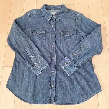23구 DENIM 여성용 데님 셔츠 빅 사이즈 46