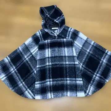 LINK IT ALL 후드 부착 체크 판초