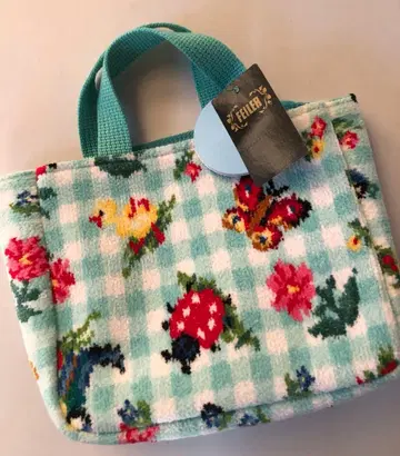 미사용 새상품 페이러 하이디체크 백인미니토트 그린 토트