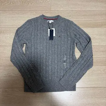 TOMMY HILFIGER 케이블 니트 긴팔 스웨터 타미힐피거