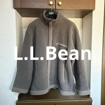 L.L.Bean 브라운 계열 플리스 자켓 엘보 패치