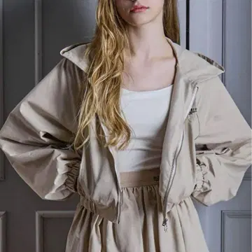 [ 새상품급 ] Riu 후드 부착 베이지 블루종 R짱