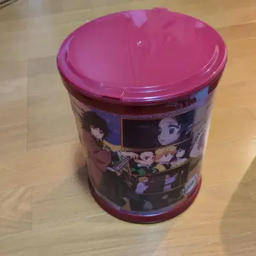 귀멸의 칼날 원통형 용기 라운드 박스 케이스