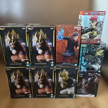 드래곤볼 건담 히로아카 등 피규어 9점 묶음 판매