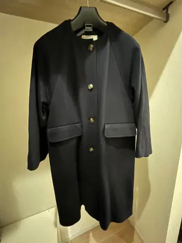 SLOBE IENA 코트 노카라 네이비 클리닝 완료!