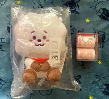 [미개봉 새상품] BT21 RJ 봉제 인형 & 헤어롤러