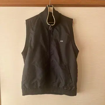 23 SPORT 집업 베스트 나일론&니트 블랙