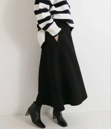 이에나 Iena 플레어 스커트 블랙 34