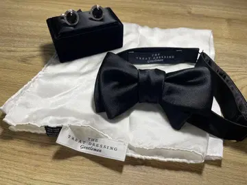 THE TREAT DRESSING 보타이 커프스 링크 포켓 치프 3점