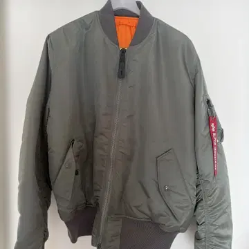 ALPHA INDUSTRIES MA-1 플라이트 자켓 M 카키