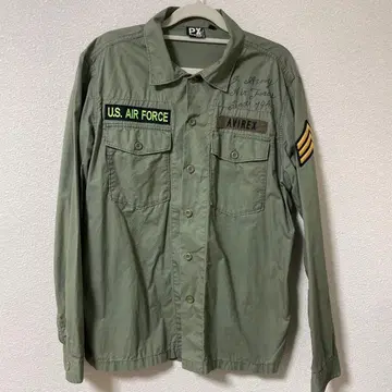 AVIREX U.S. AIR FORCE 밀리터리 셔츠 L