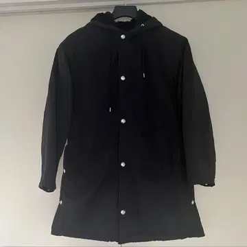 유나이티드 애로우즈 후드 부착 코트 보아 안감 블랙 S