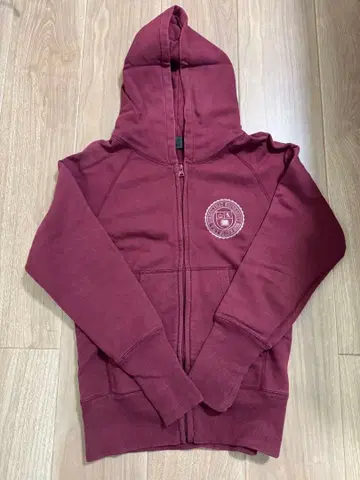 TMT 후드티 두꺼운 원단 버건디 와인 지퍼