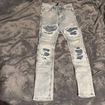 H&M 데미지 스키니 데님