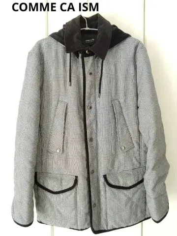 COMME CA ISM 체크 무늬 자켓 L