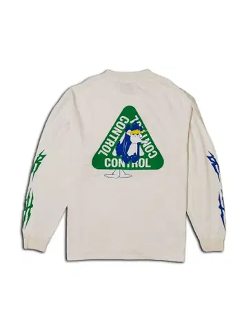 DOUBLE PUSH LONG SLEEVE T-SHIRTS / WHITE
