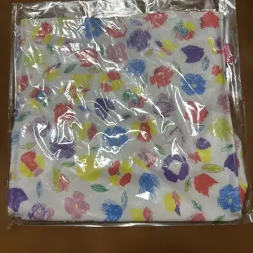 [미사용 택 포함] 파밀리아 꽃무늬 토트백 비닐 코팅